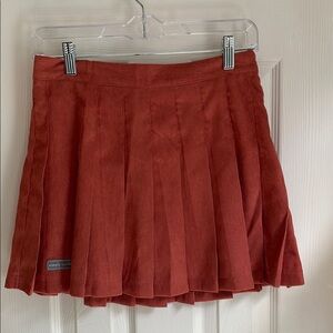 Simply Southern Orange Pleated Skirt